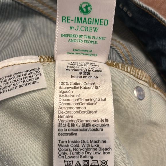 J Crew Women’s Lower-rise wide-leg jean in 1984 rigid denim medium blue Size 24 - Picture 9 of 9